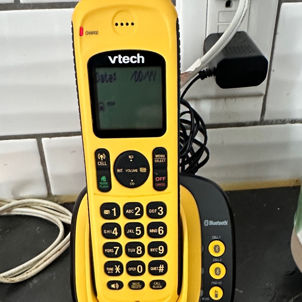 VTech Yellow Cordless Phone